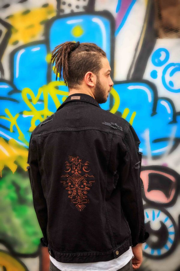 Veste en Jean noir