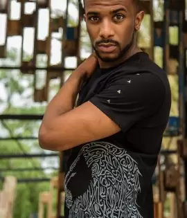 T-shirt noir Lion – Image 7