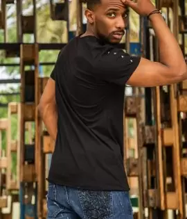 T-shirt noir Lion – Image 6